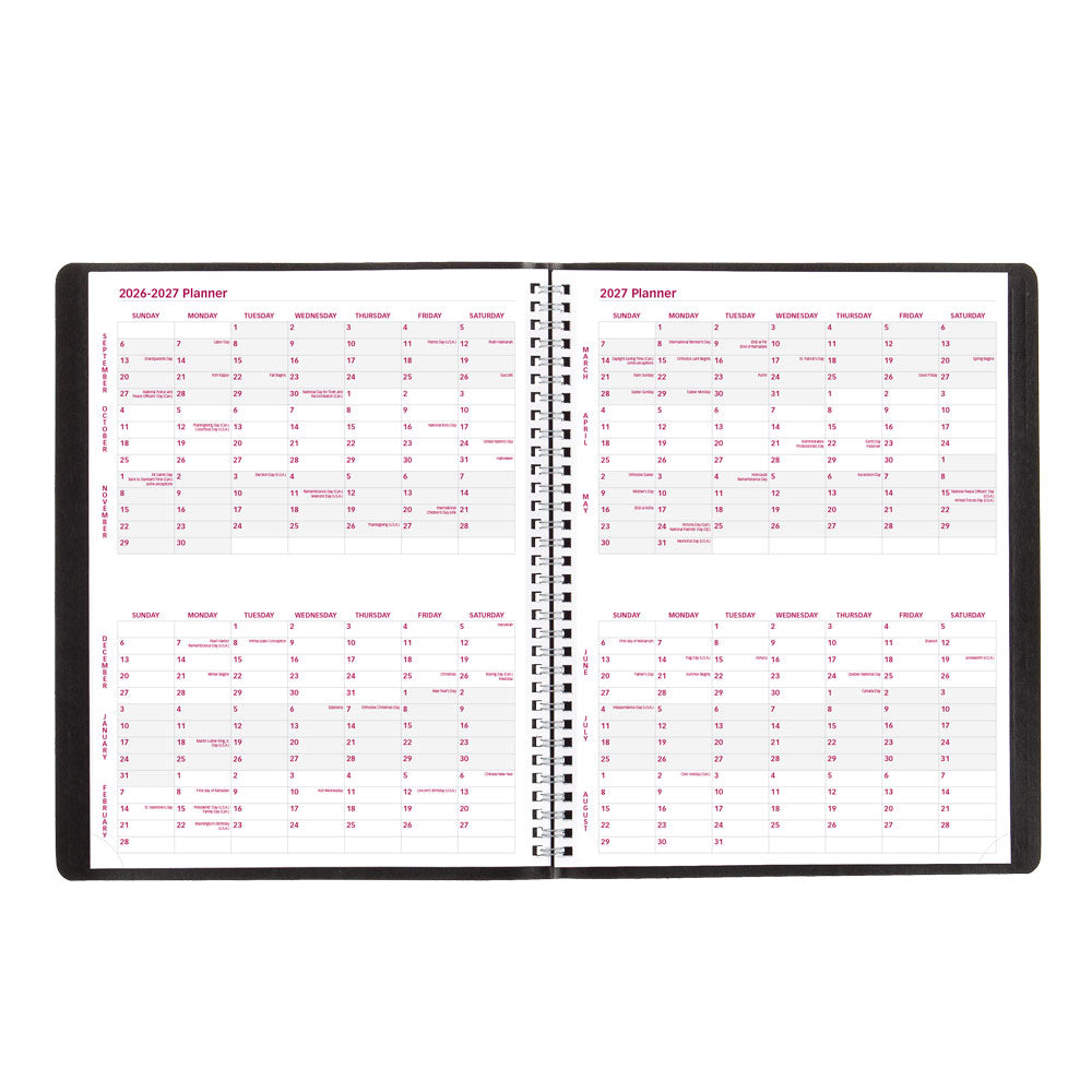 Essential Monthly Planner, 2027, English, 16 Months CB1260.BLK-27 Brownline Canada