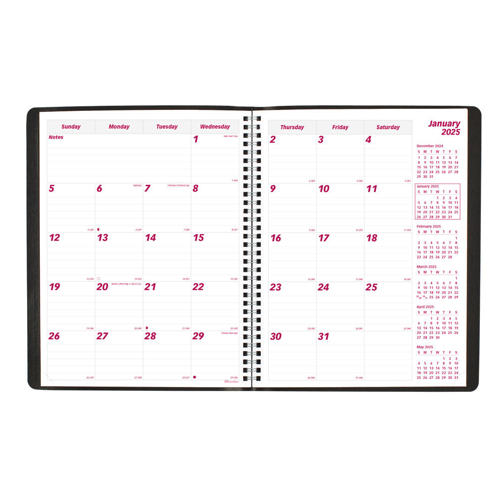 Essential Monthly Planner, 2027, English, 14 Months CB1262.BLK-27 Brownline Canada