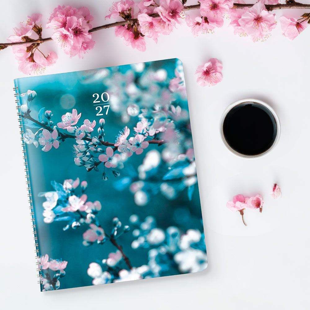 Essential Monthly Planner, 2027, English, Nature Cherry Blossoms CB1262G.03-27 Brownline Canada