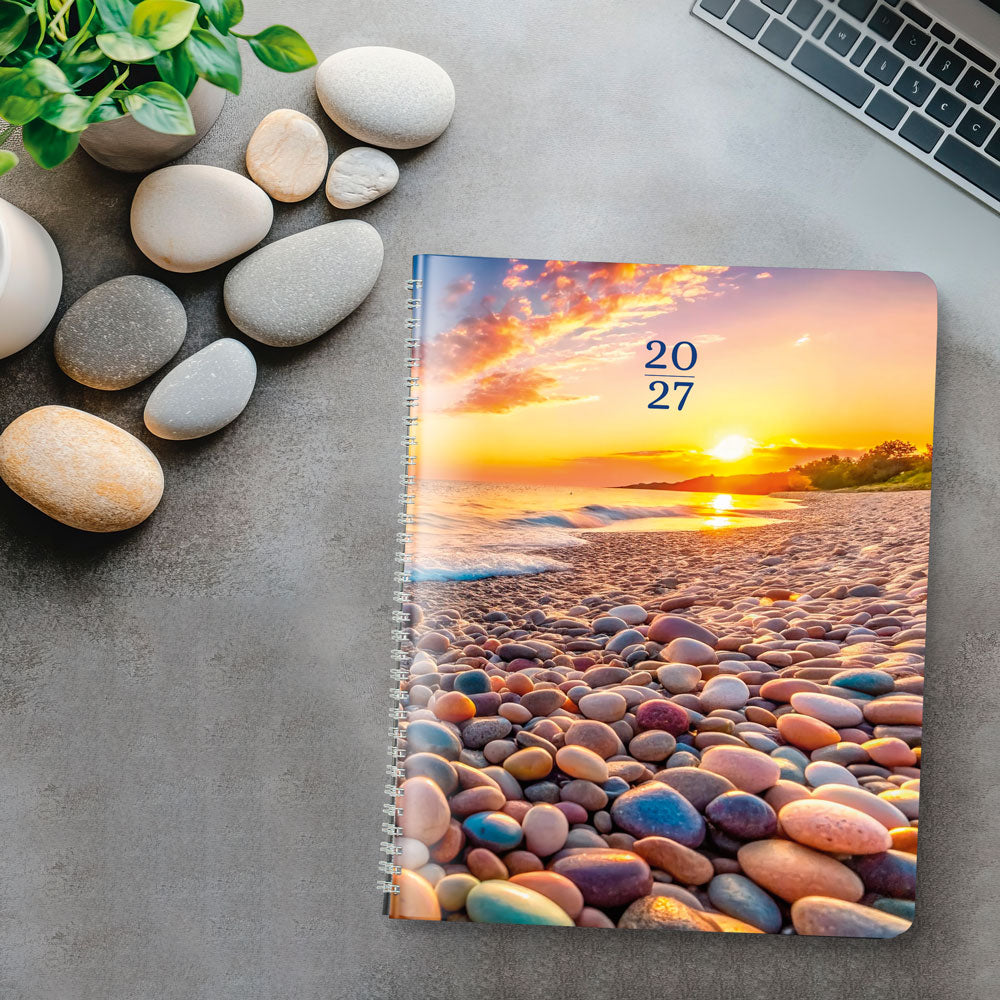 Essential Monthly Planner, 2027, English, Nature Pebble Beach CB1262G.04-27 Brownline Canada