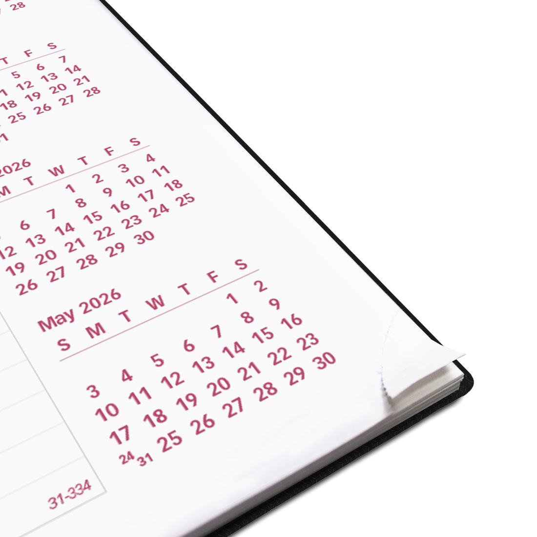 Brownline DuraFlex Monthly Planner, Black, 2026, English (CB1200V.BLK-26)