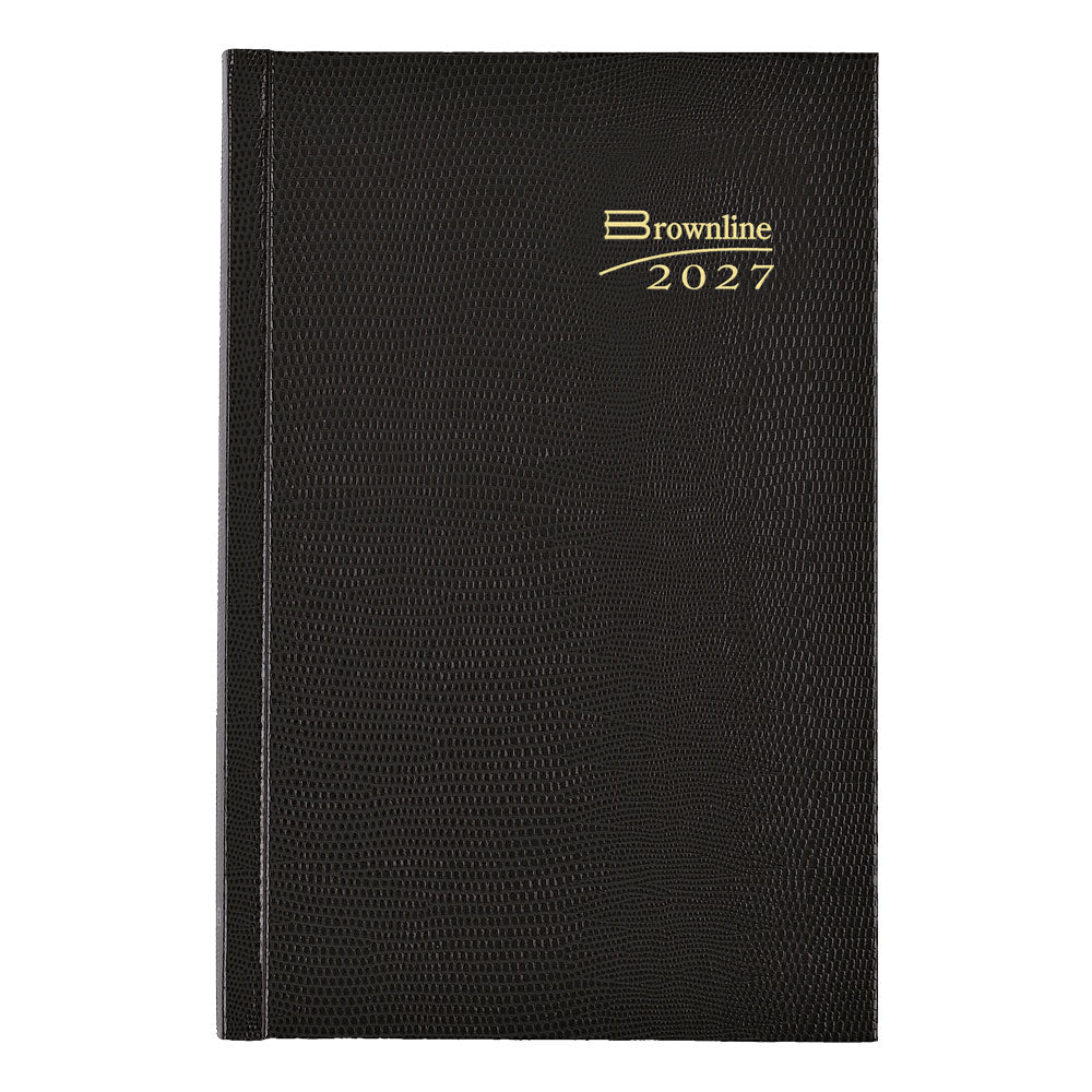 Traditional Daily/Monthly Untimed, 2027, English, Black CB387.BLK-27 Brownline Canada