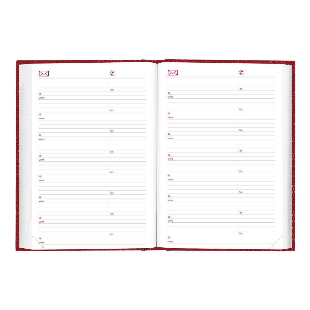 Traditional Daily/Monthly Untimed, 2027, English, Bright Red CB387.RED-27 Brownline Canada