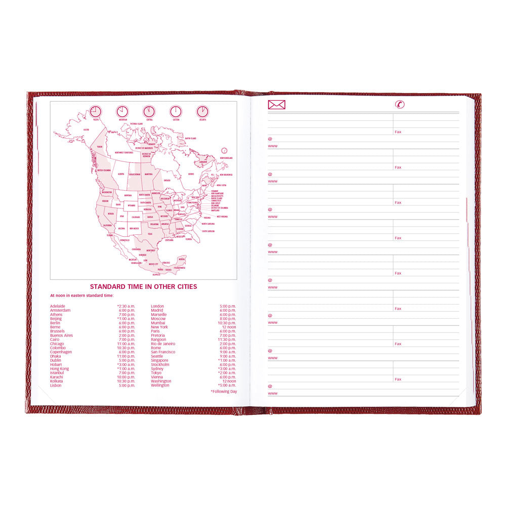 Traditional Daily/Monthly Untimed, 2027, English, Bright Red CB389.RED-27 Brownline Canada