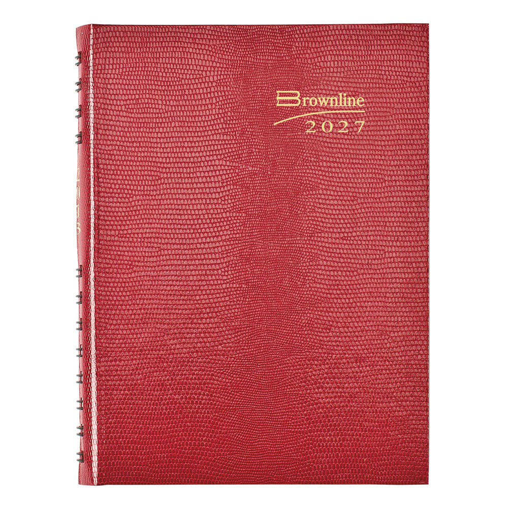 CoilPro™ Daily/Monthly Untimed, 2027, English, Bright Red CB389C.RED-27 Brownline Canada