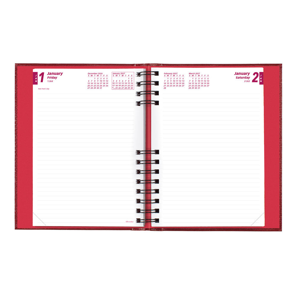 CoilPro™ Daily/Monthly Untimed, 2027, English, Bright Red CB389C.RED-27 Brownline Canada