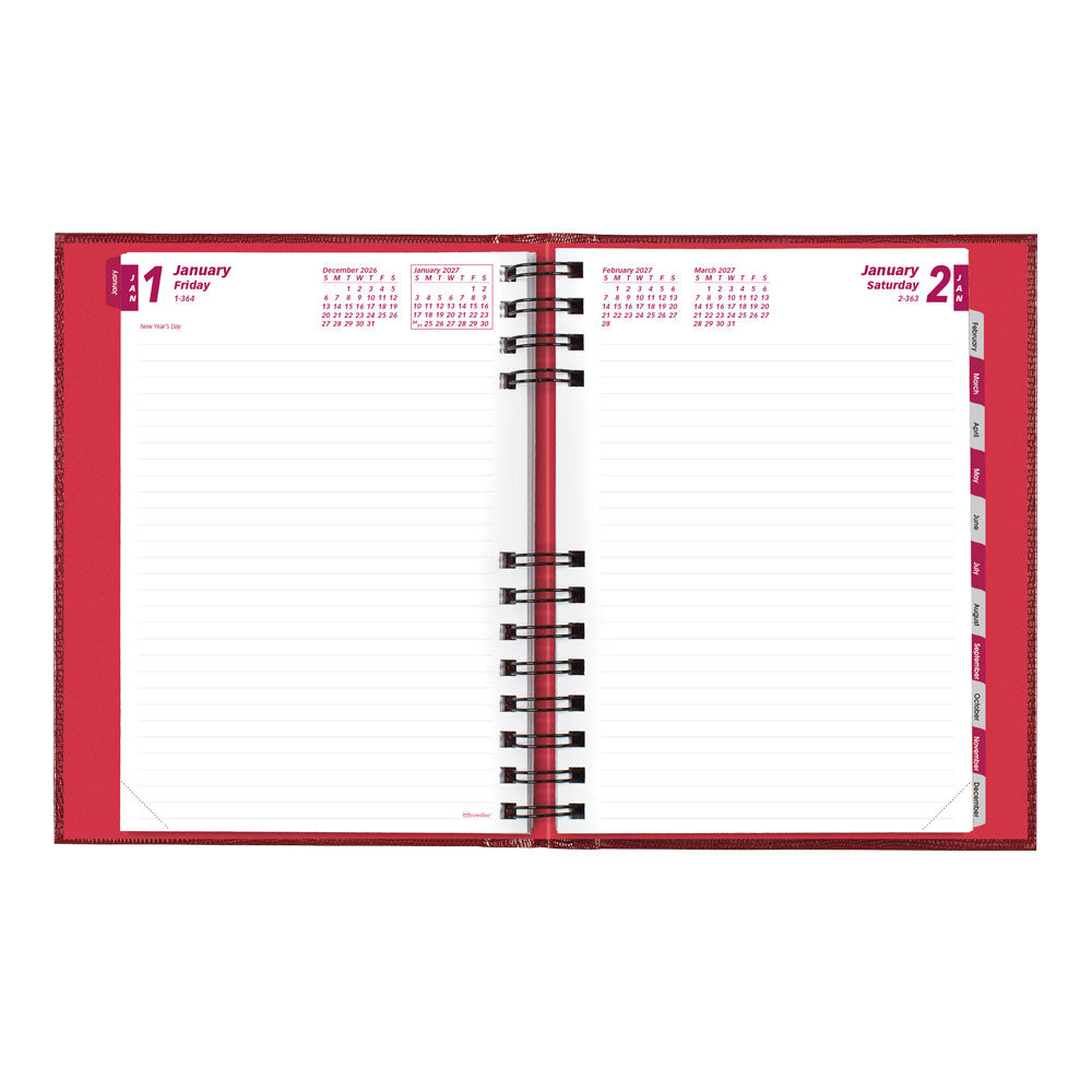 CoilPro™ Daily/Monthly Untimed, 2027, English, Bright Red CB389C.RED-27 Brownline Canada
