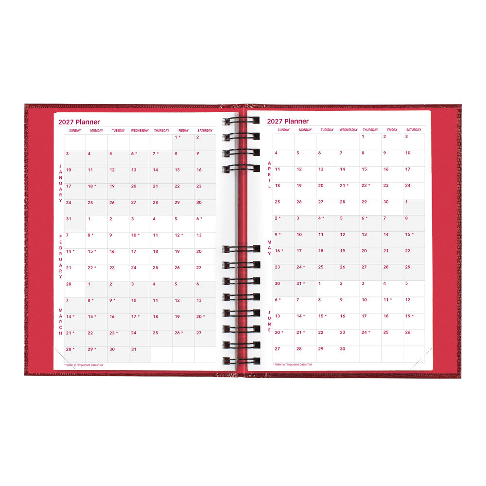 CoilPro™ Daily/Monthly Untimed, 2027, English, Bright Red CB389C.RED-27 Brownline Canada