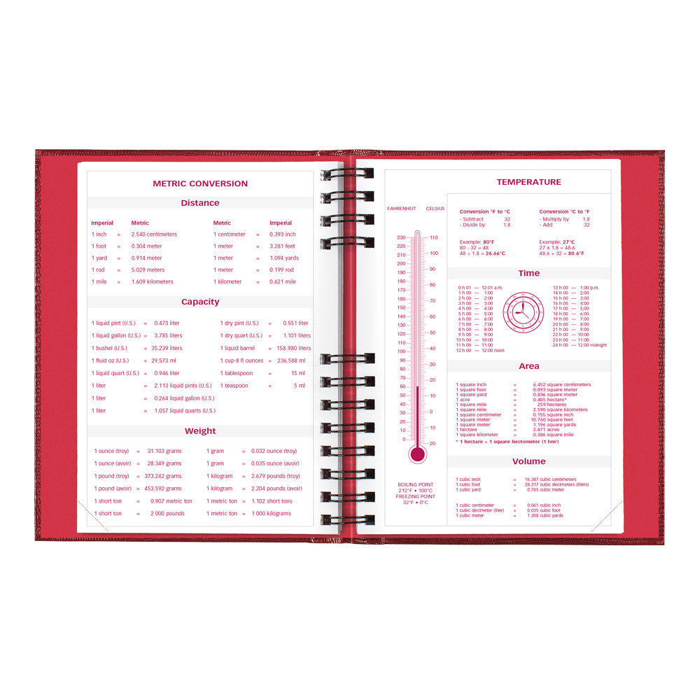 CoilPro™ Daily/Monthly Untimed, 2027, English, Bright Red CB389C.RED-27 Brownline Canada