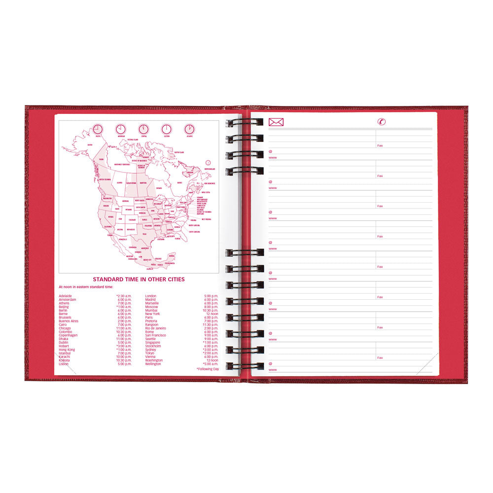 CoilPro™ Daily/Monthly Untimed, 2027, English, Bright Red CB389C.RED-27 Brownline Canada