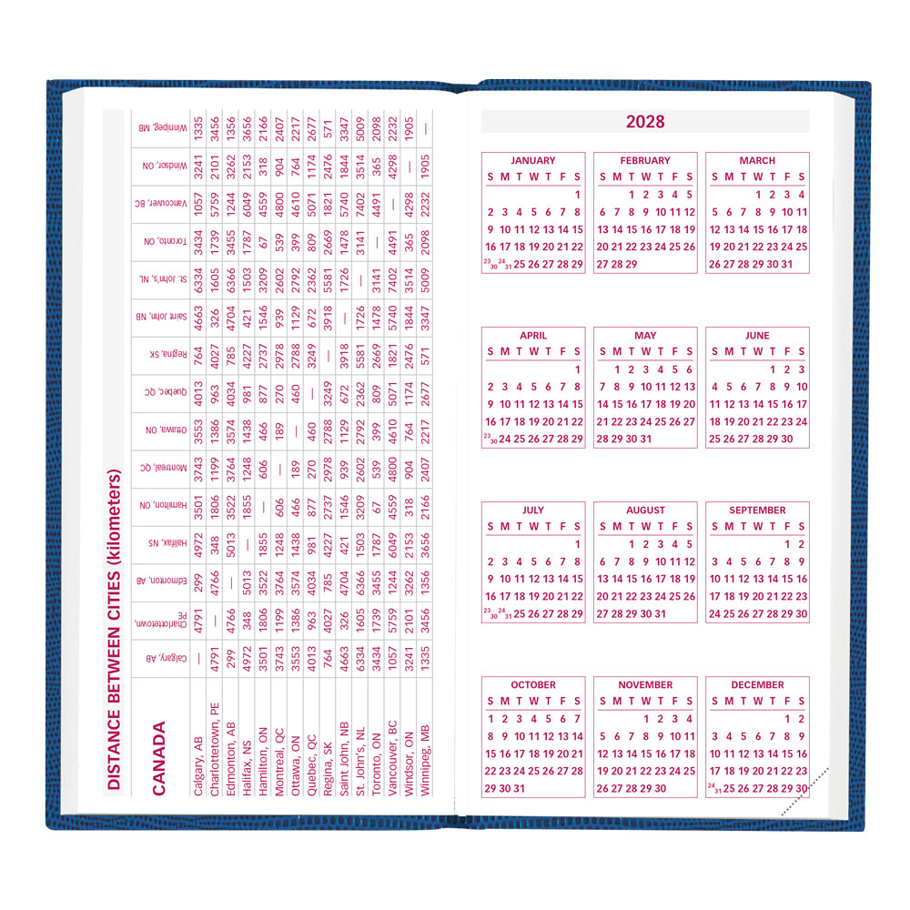 Traditional Daily Appointment Book, 2027, English, Assorted CB401.ASX-27 Brownline Canada