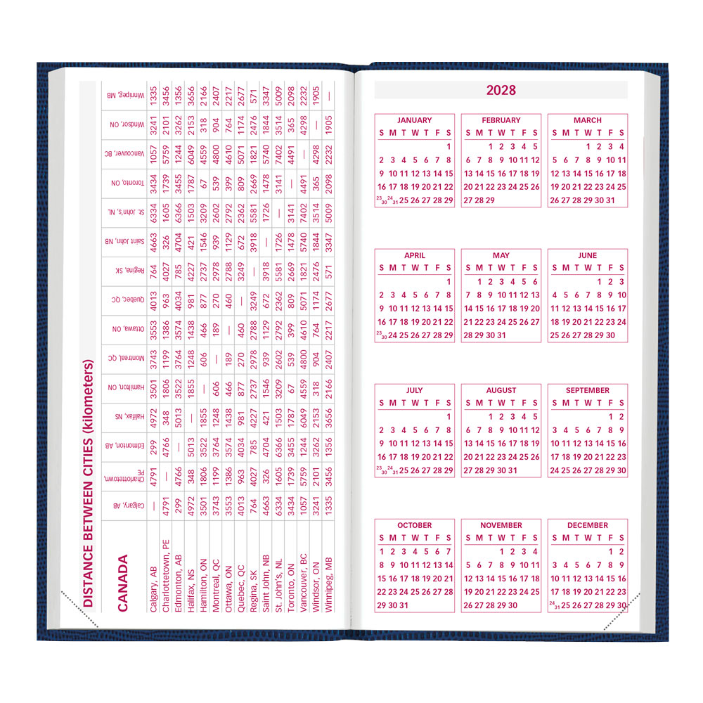 Traditional Weekly Appointment Book, 2027 , English, Assorted CB403.ASX-27 Brownline Canada