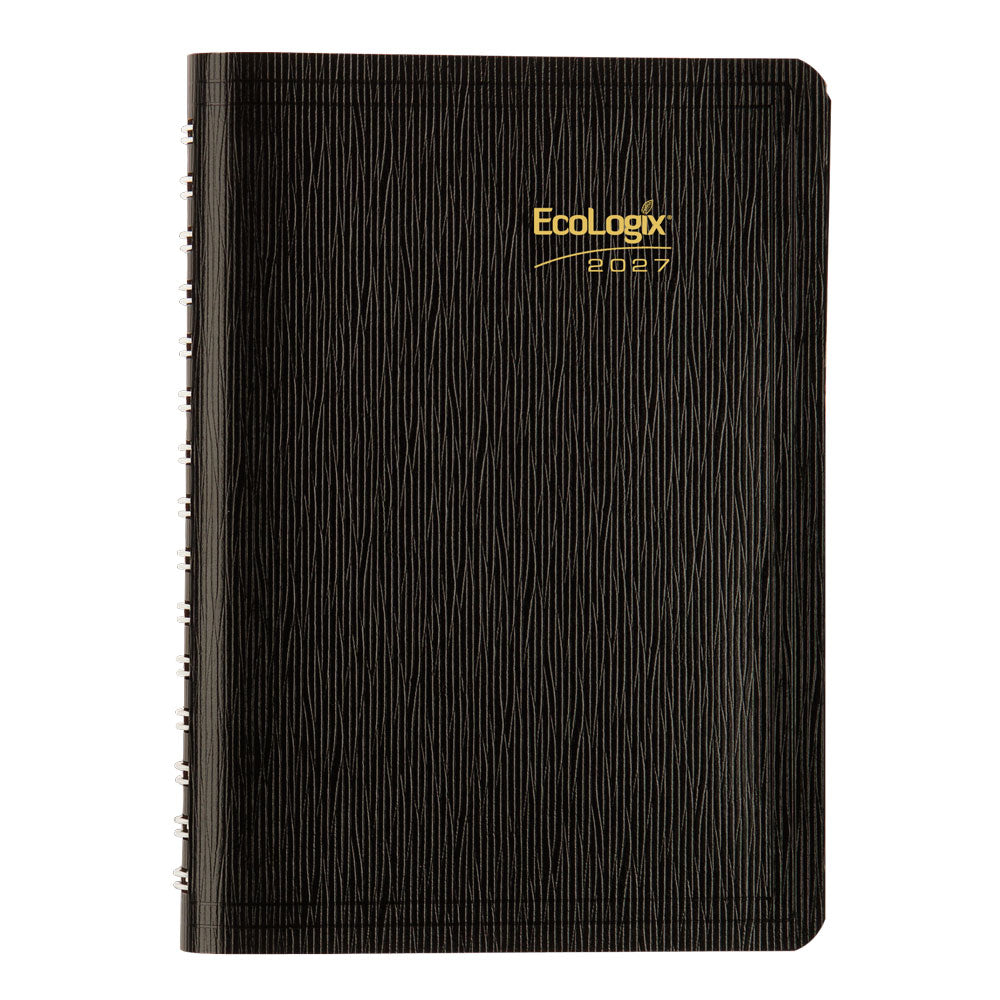 EcoLogix® Daily Appointment Book, 2027, English, Black CB410W.BLK-27 Brownline Canada