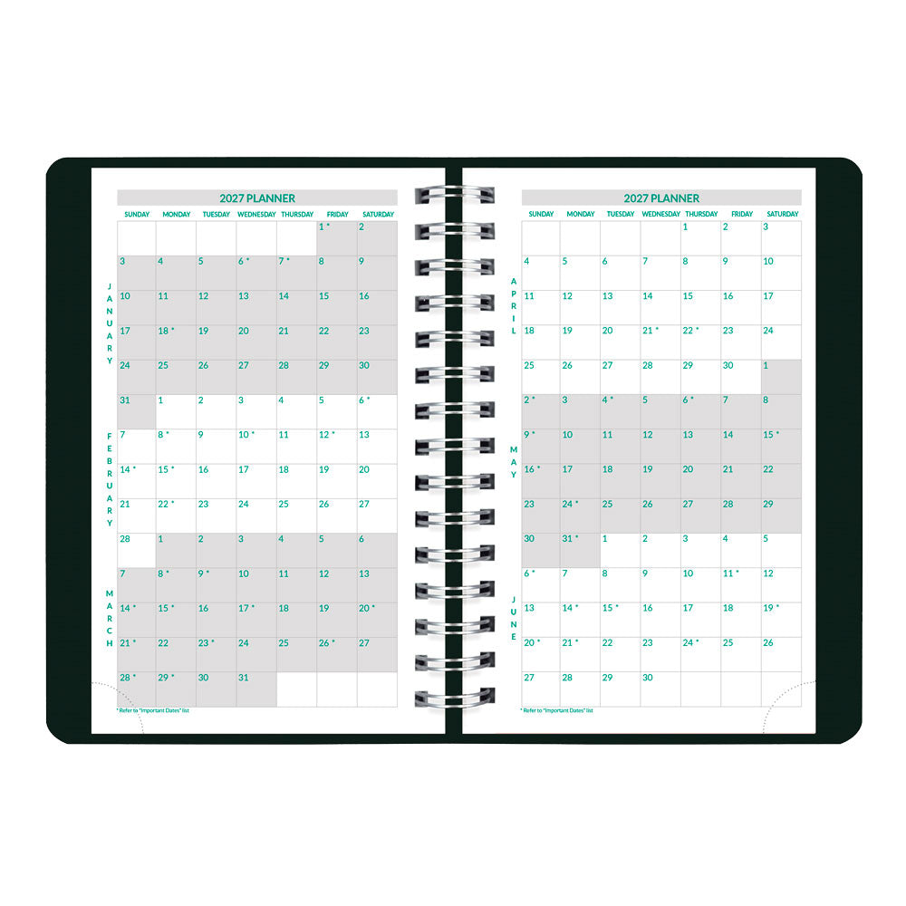 EcoLogix® Daily Appointment Book, 2027, English, Black CB410W.BLK-27 Brownline Canada