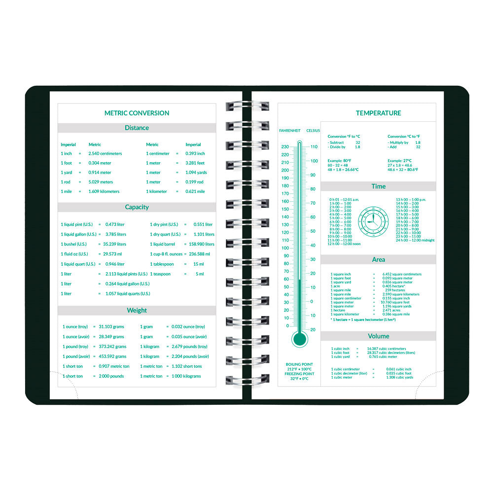 EcoLogix® Daily Appointment Book, 2027, English, Black CB410W.BLK-27 Brownline Canada