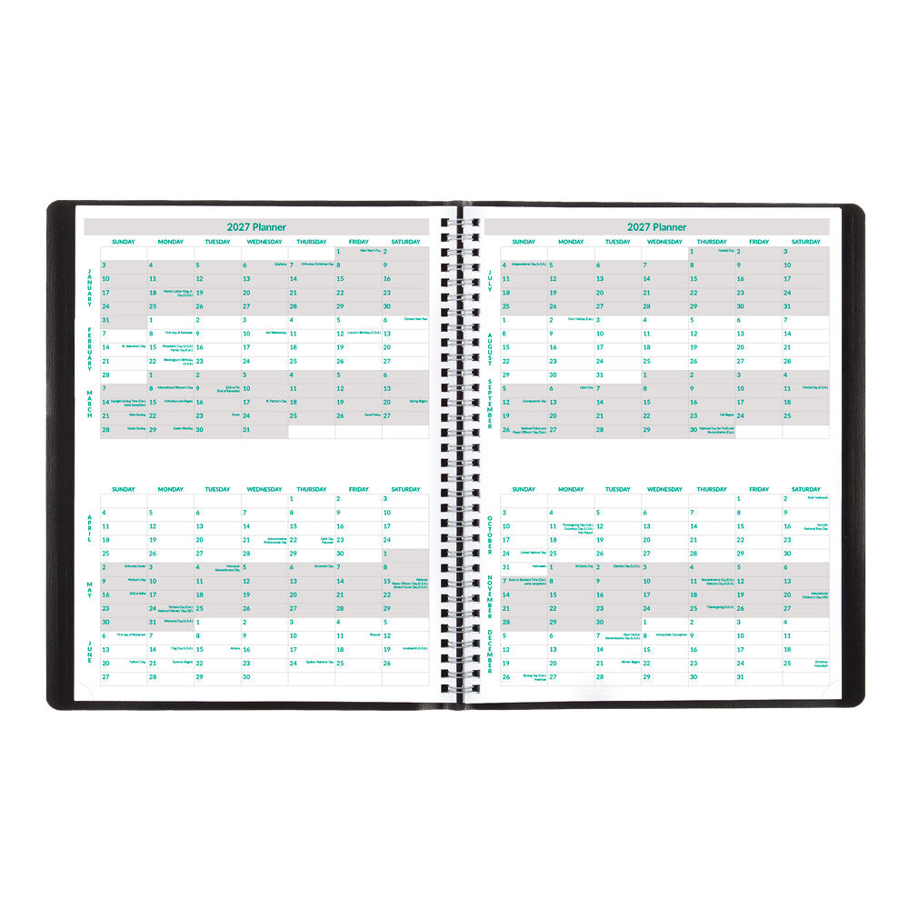 EcoLogix® Weekly Appointment Book, 2027, English CB425W.BLK-27 Brownline Canada