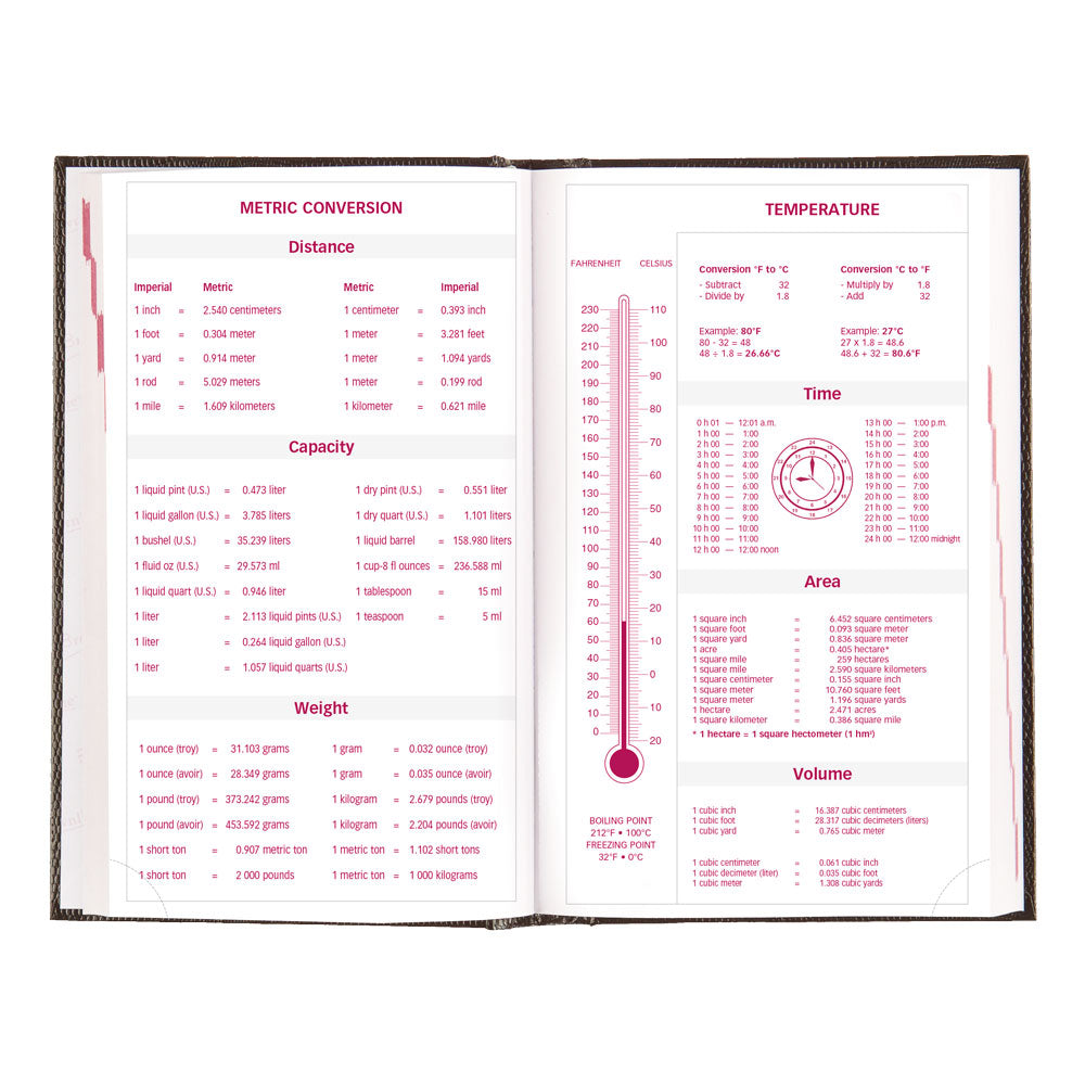 Traditional Daily/Monthly Appointment Book, 2027, English, Black CB634.BLK-27 Brownline Canada