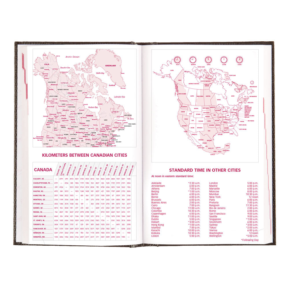 Traditional Daily/Monthly Appointment Book, 2027, English, Black CB634.BLK-27 Brownline Canada