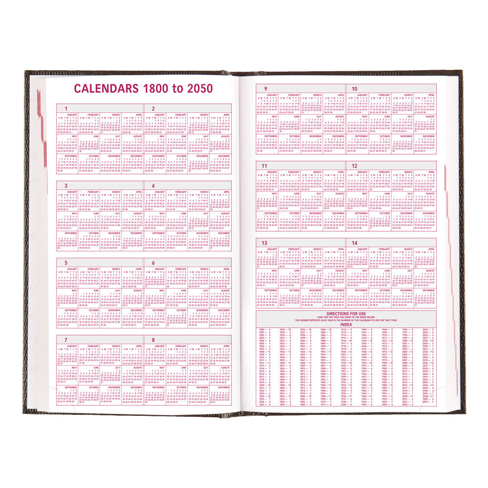 Traditional Daily/Monthly Appointment Book, 2027, English, Black CB634.BLK-27 Brownline Canada