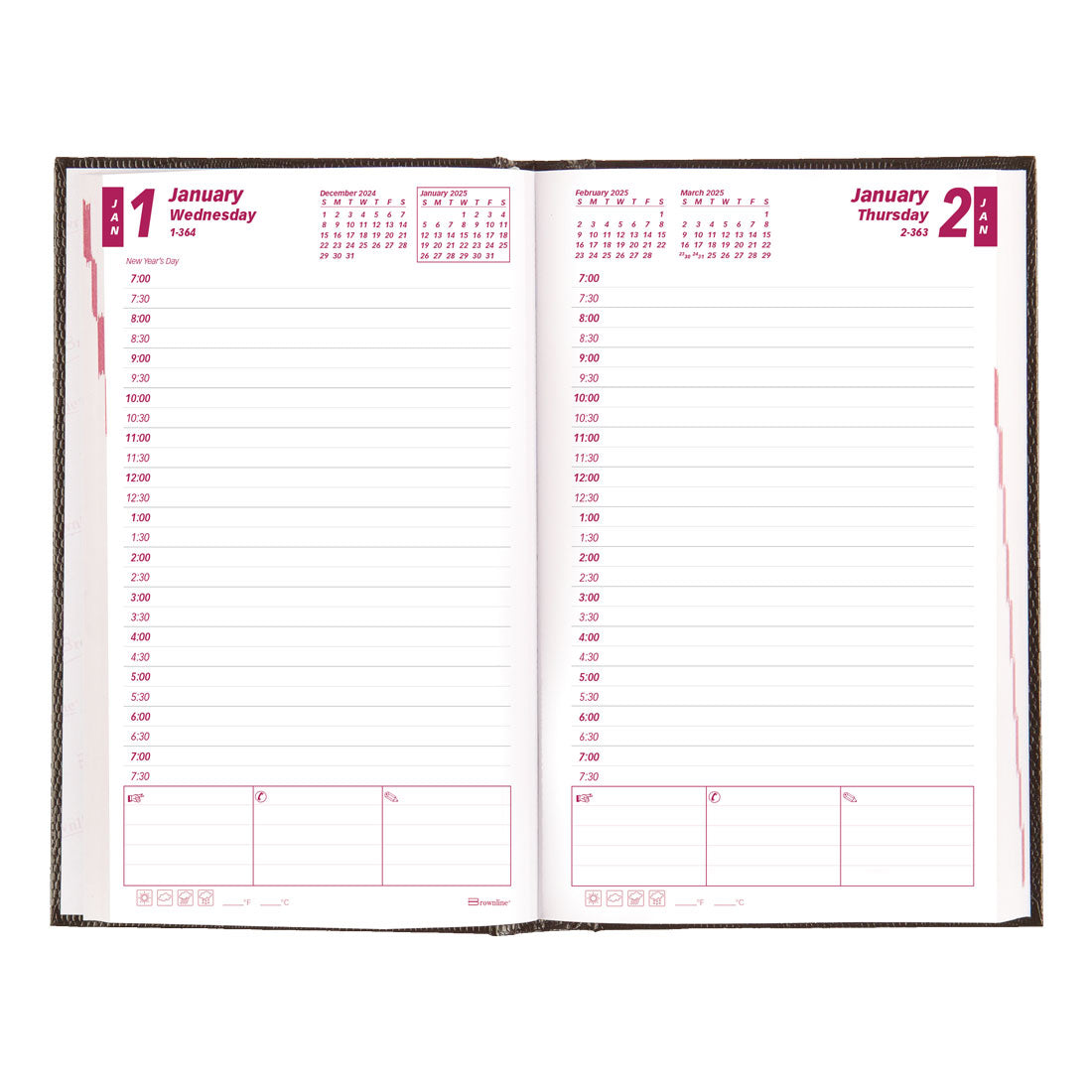 Daily Planner 2025, English, Black, CB634.BLK