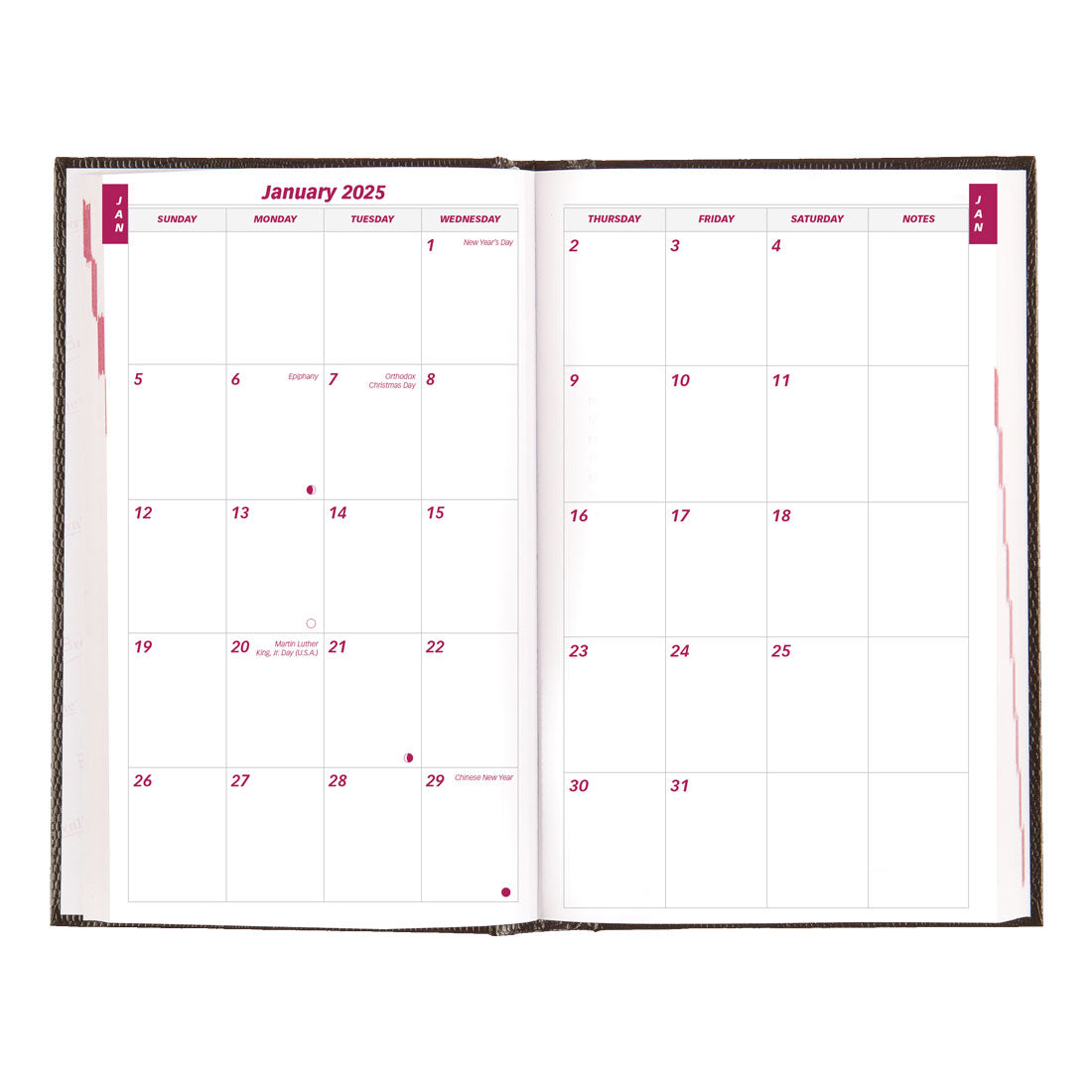 Daily Planner 2025, English, Black, CB634.BLK