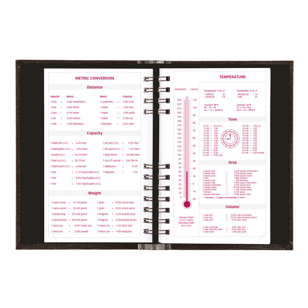 CoilPro™ Daily/Monthly Appointment Book, 2027, English, Black CB634C.BLK-27 Brownline Canada