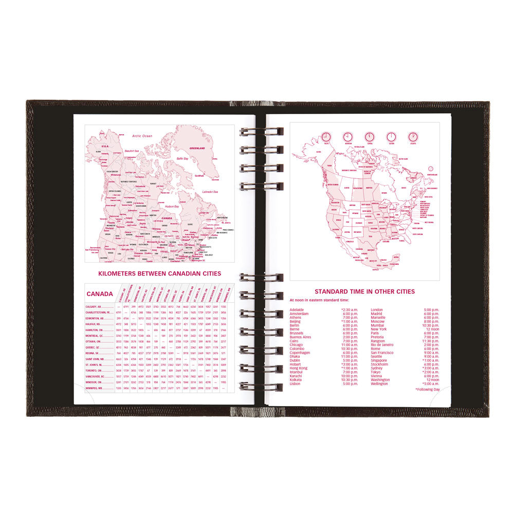 CoilPro™ Daily/Monthly Appointment Book, 2027, English, Black CB634C.BLK-27 Brownline Canada