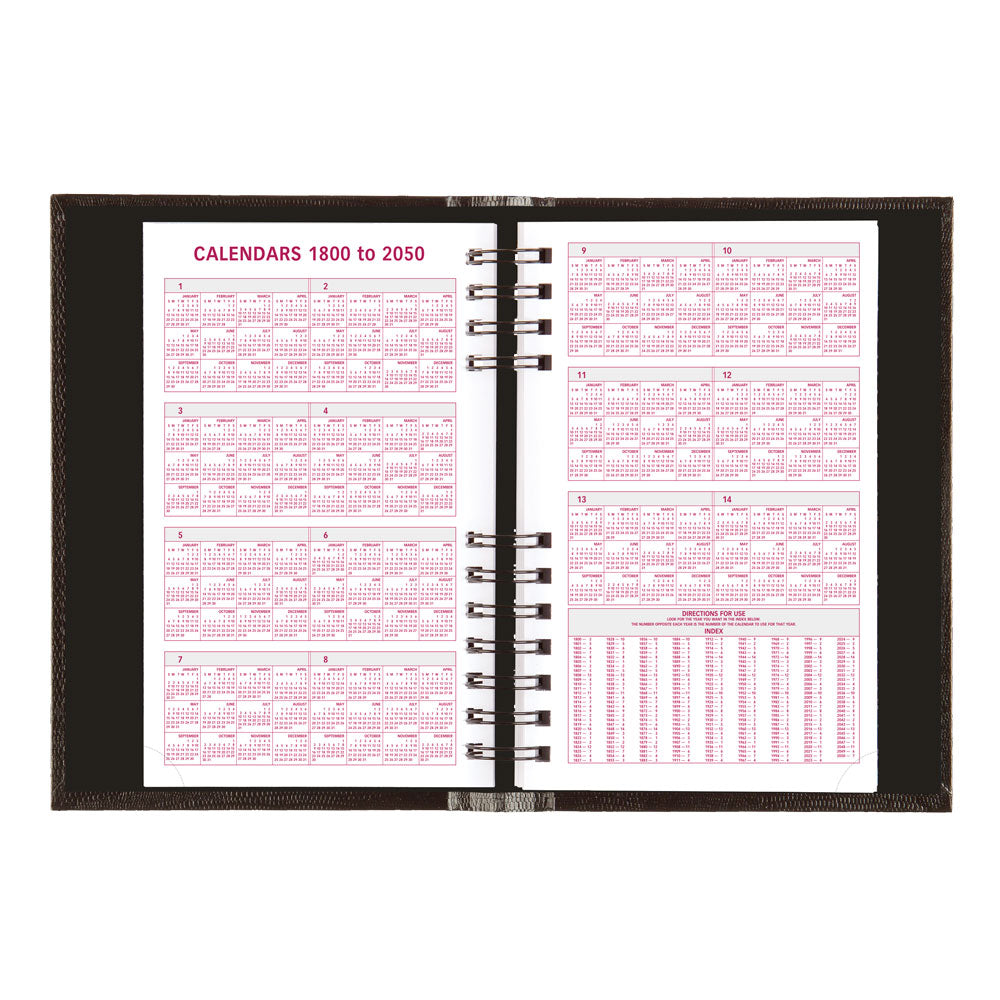 CoilPro™ Daily/Monthly Appointment Book, 2027, English, Black CB634C.BLK-27 Brownline Canada