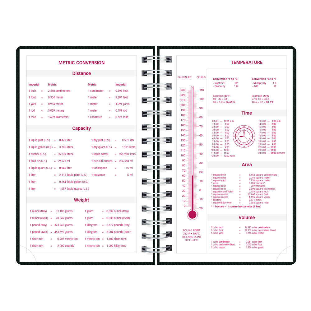 DuraFlex Daily/Monthly Appointment Book, 2027, English Black CB634V.BLK-27 Brownline Canada