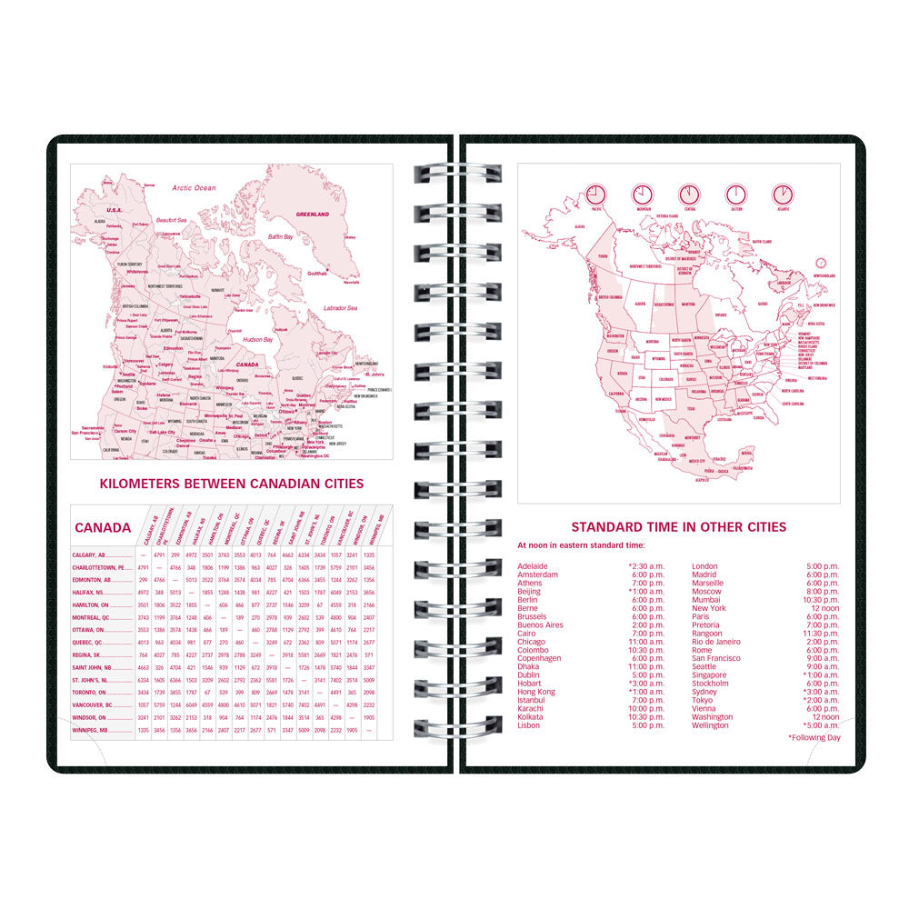 DuraFlex Daily/Monthly Appointment Book, 2027, English Black CB634V.BLK-27 Brownline Canada