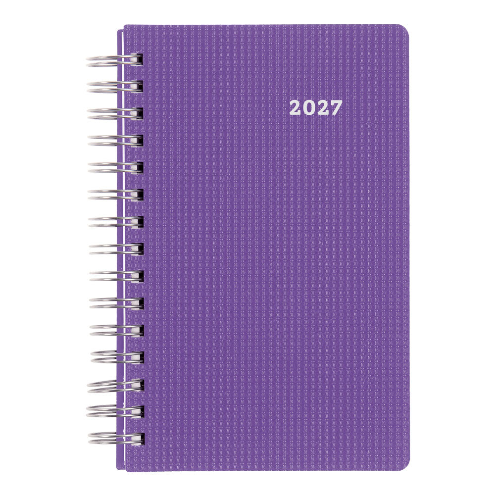 DuraFlex Daily/Monthly Appointment Book, 2027, English Purple CB634V.PUR-27 Brownline Canada