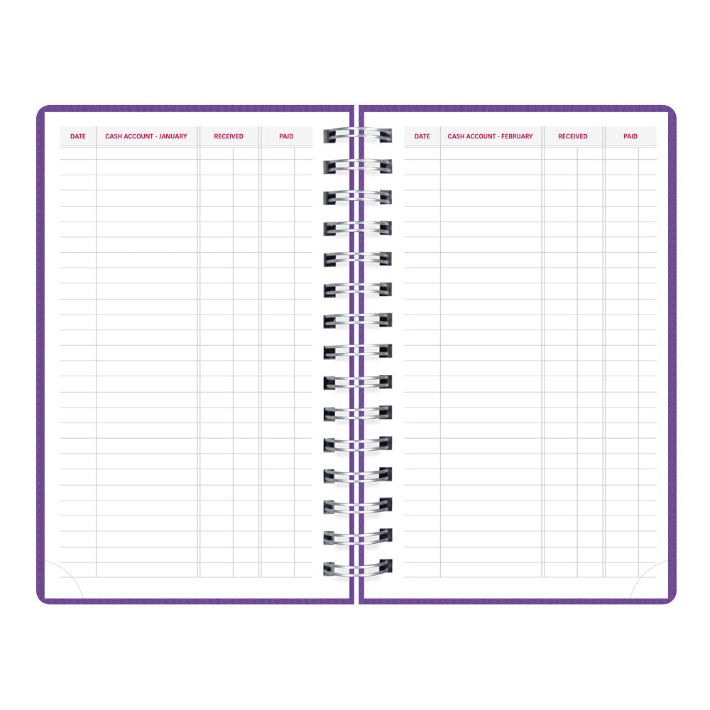 DuraFlex Daily/Monthly Appointment Book, 2027, English Purple CB634V.PUR-27 Brownline Canada