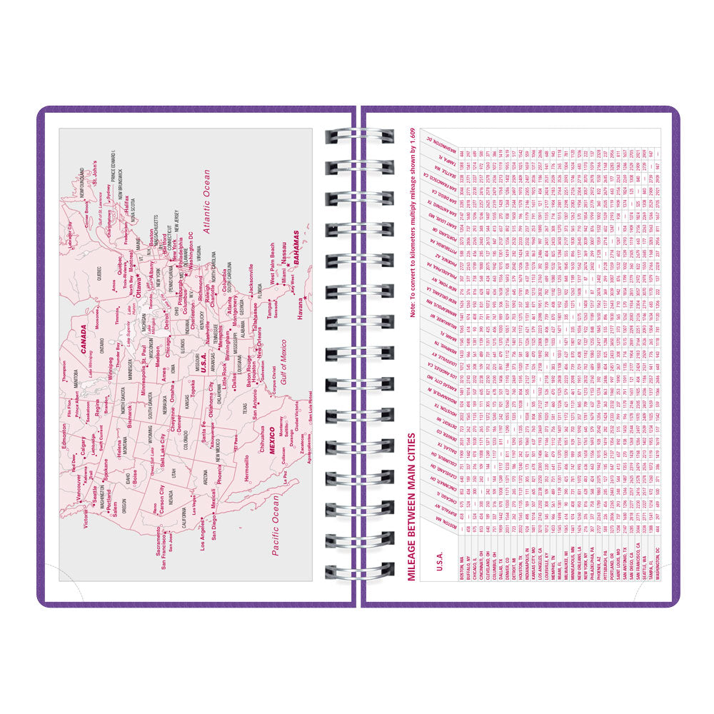 DuraFlex Daily/Monthly Appointment Book, 2027, English Purple CB634V.PUR-27 Brownline Canada