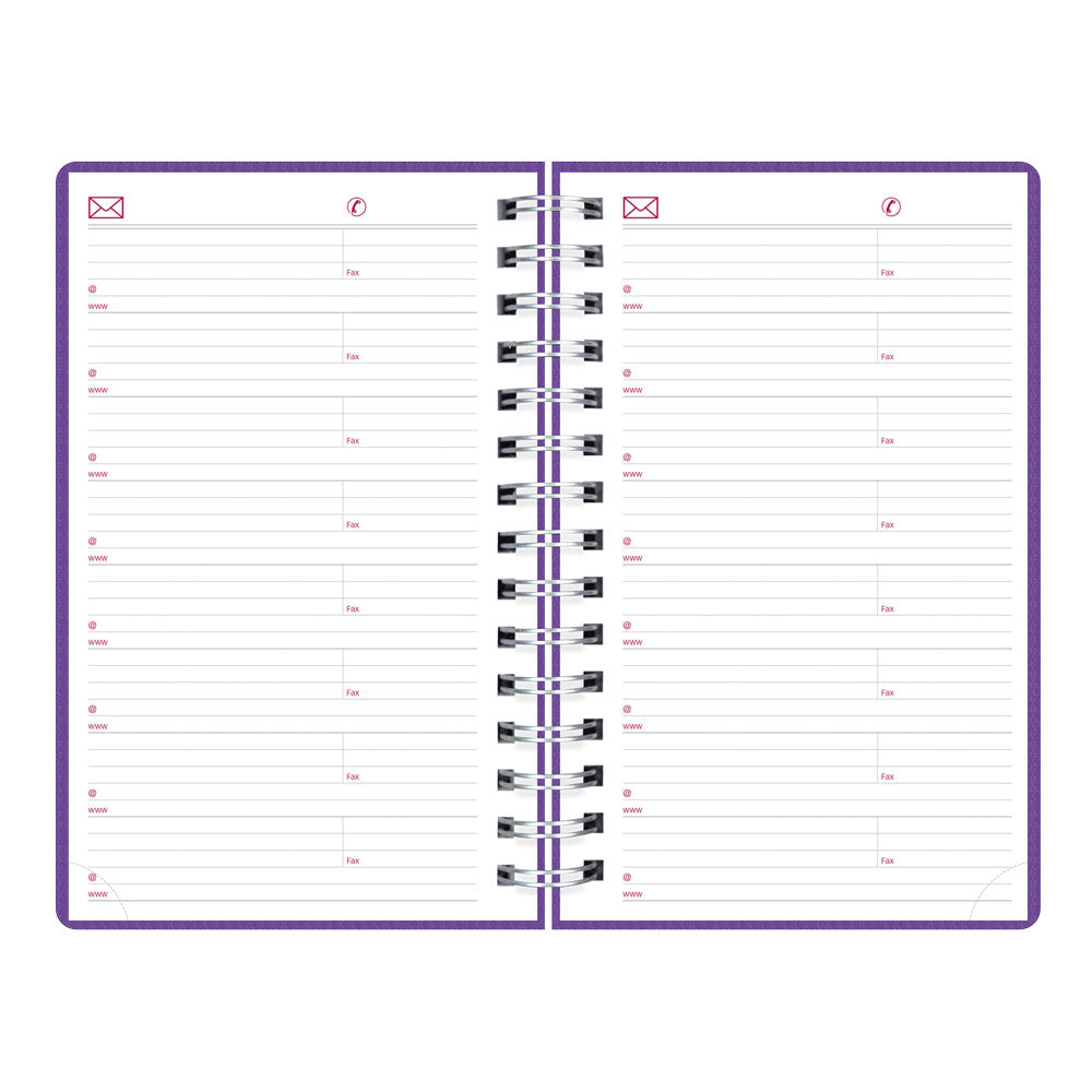 DuraFlex Daily/Monthly Appointment Book, 2027, English Purple CB634V.PUR-27 Brownline Canada