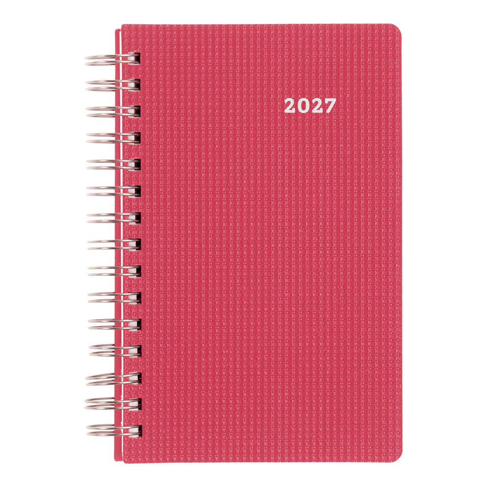 DuraFlex Daily/Monthly Appointment Book, 2027, English Raspberry CB634V.RAS-27 Brownline Canada