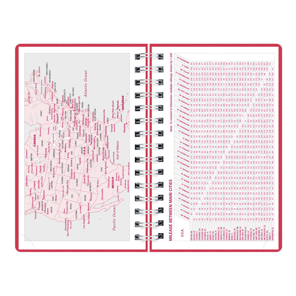 DuraFlex Daily/Monthly Appointment Book, 2027, English Raspberry CB634V.RAS-27 Brownline Canada