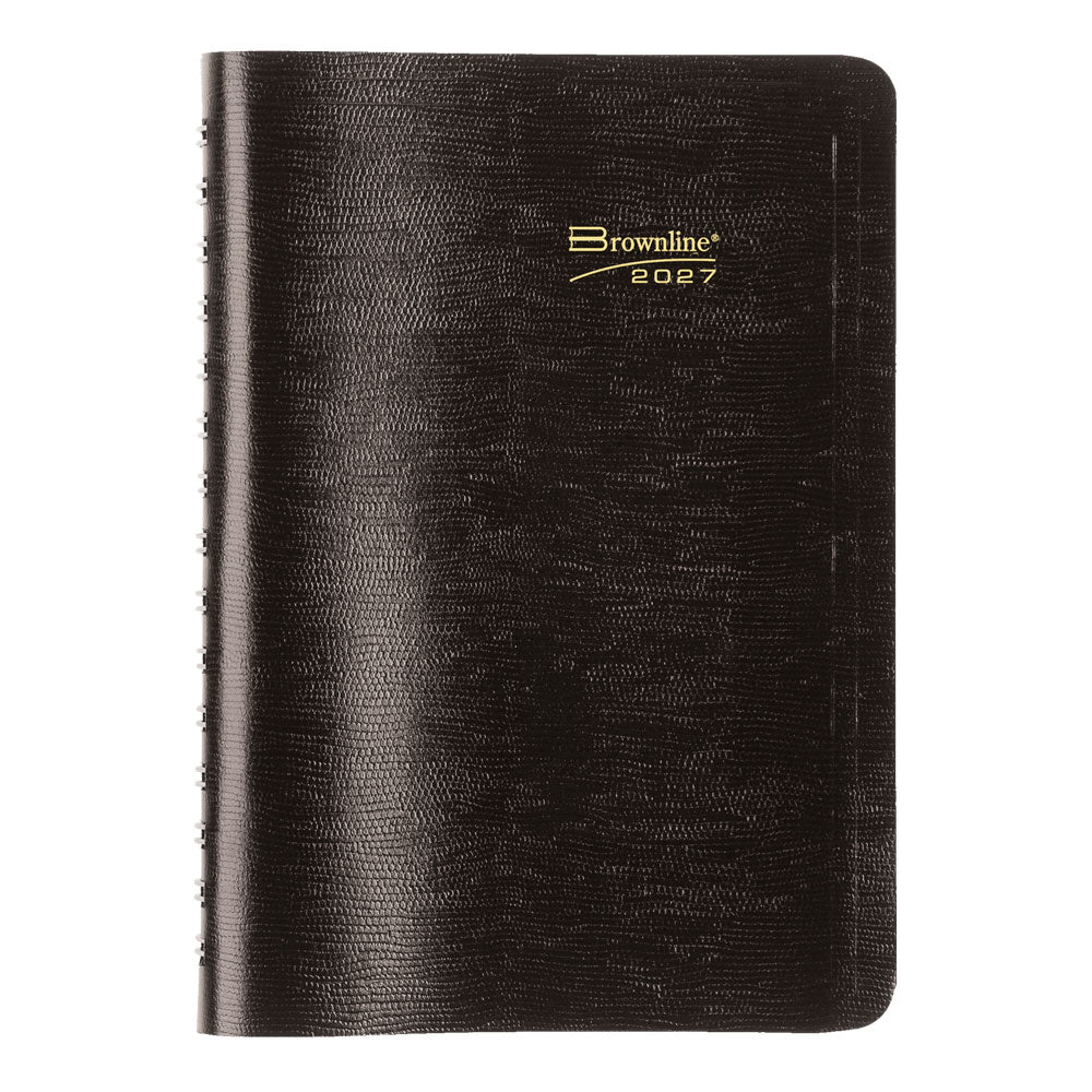 Essential Daily/Monthly Appointment Book, 2027, English Black CB634W.BLK-27 Brownline Canada