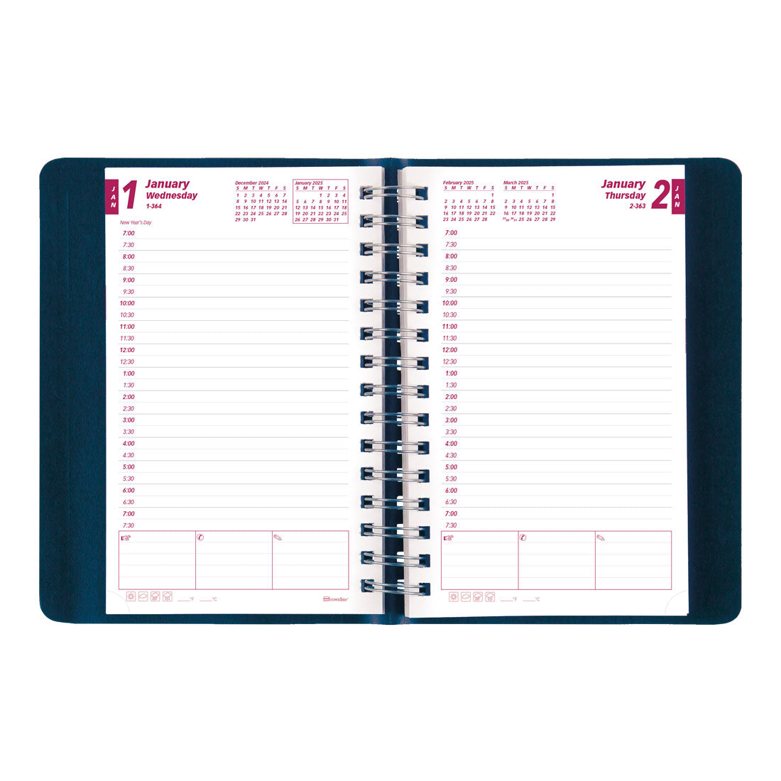 Essential Daily Planner 2025, English, CB634W.BLU#colour_blue