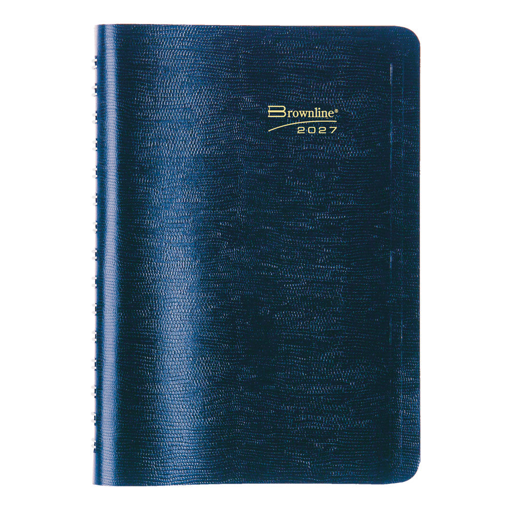 Essential Daily/Monthly Appointment Book, 2027, English Blue CB634W.BLU-27 Brownline Canada