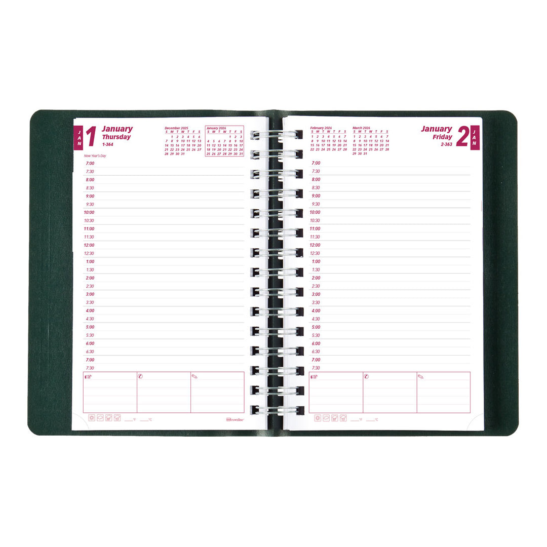 Essential Daily Planner 2026, English (CB634W.BLK-26, CB634W.BLU-26 ...