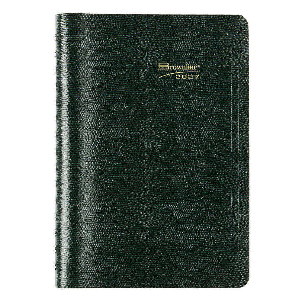 Essential Daily/Monthly Appointment Book, 2027, English Green CB634W.GRN-27 Brownline Canada