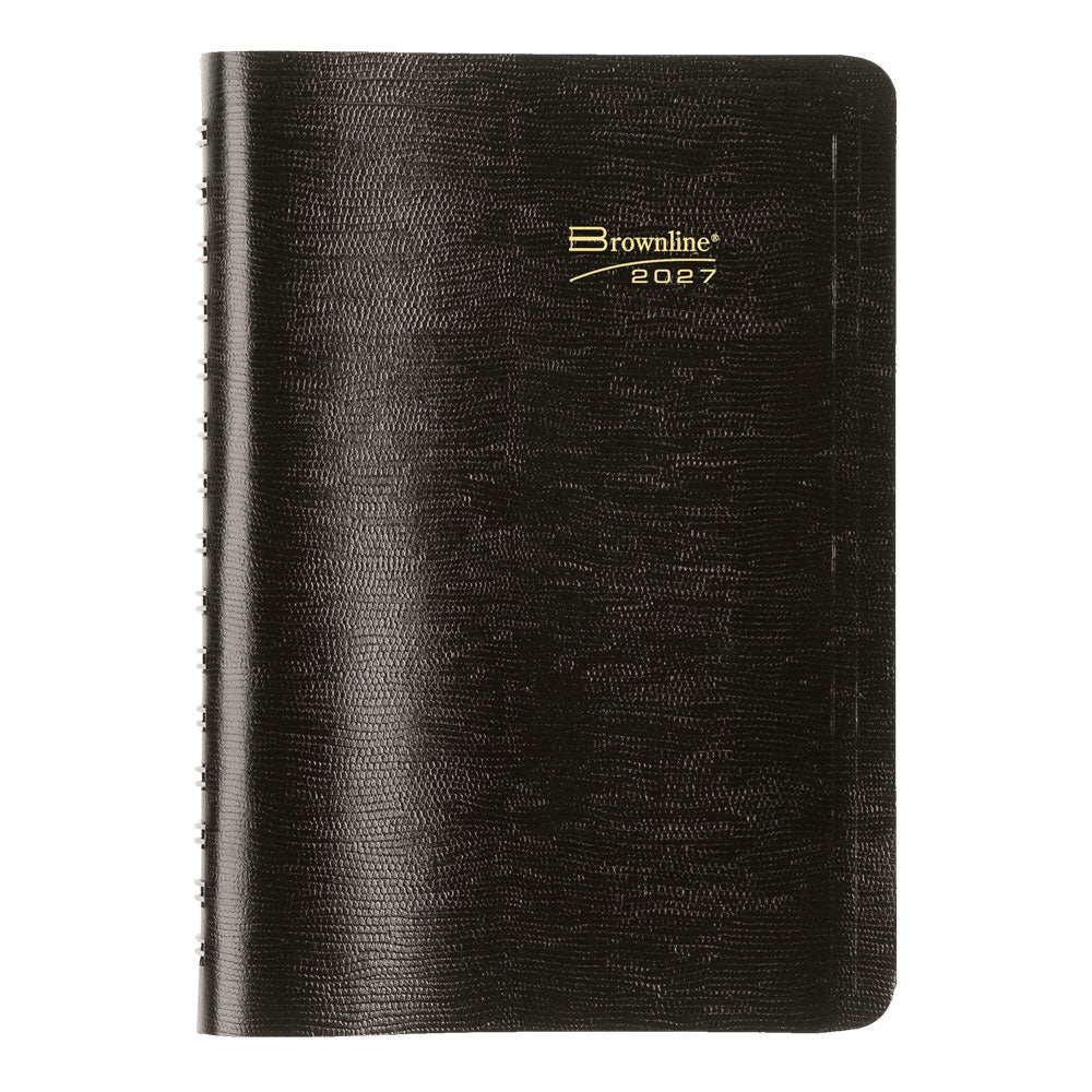 PlannerPlus™ Daily/Monthly Appointment Book, 2027, English, Black CB634WN.BLK-27 Brownline Canada