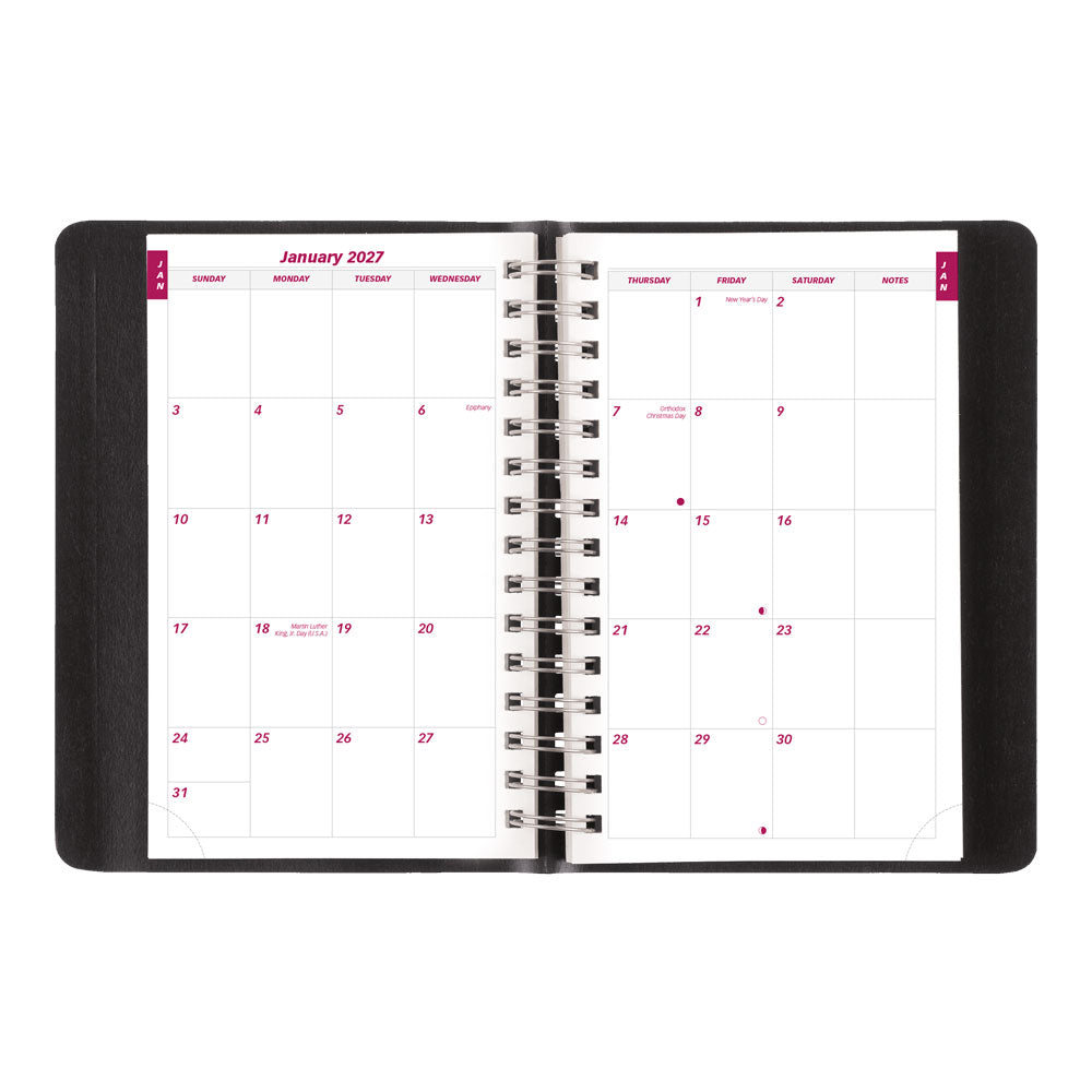 PlannerPlus™ Daily/Monthly Appointment Book, 2027, English, Black CB634WN.BLK-27 Brownline Canada