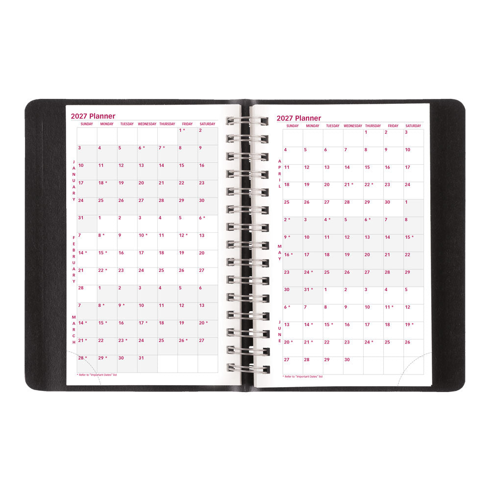 PlannerPlus™ Daily/Monthly Appointment Book, 2027, English, Black CB634WN.BLK-27 Brownline Canada