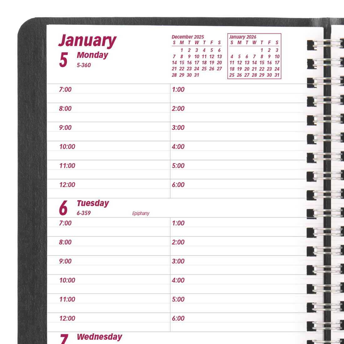 Brownline Essential Weekly Planner 2026, English, Black CB75.BLK-26
