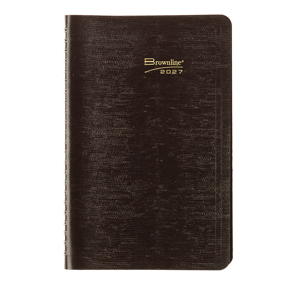 Essential Weekly Appointment Book, 2027, English, Black CB75.BLK-27 Brownline Canada