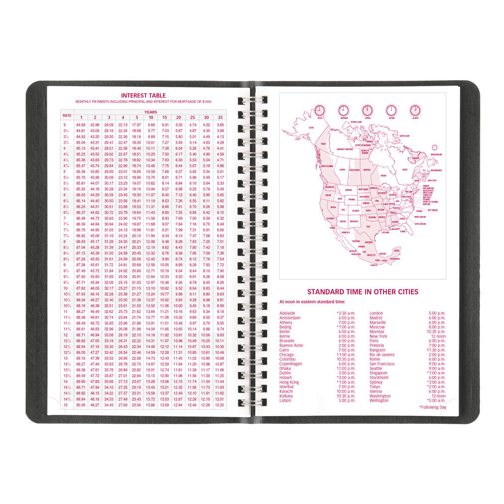 Essential Weekly Appointment Book, 2027, English, Black CB75.BLK-27 Brownline Canada