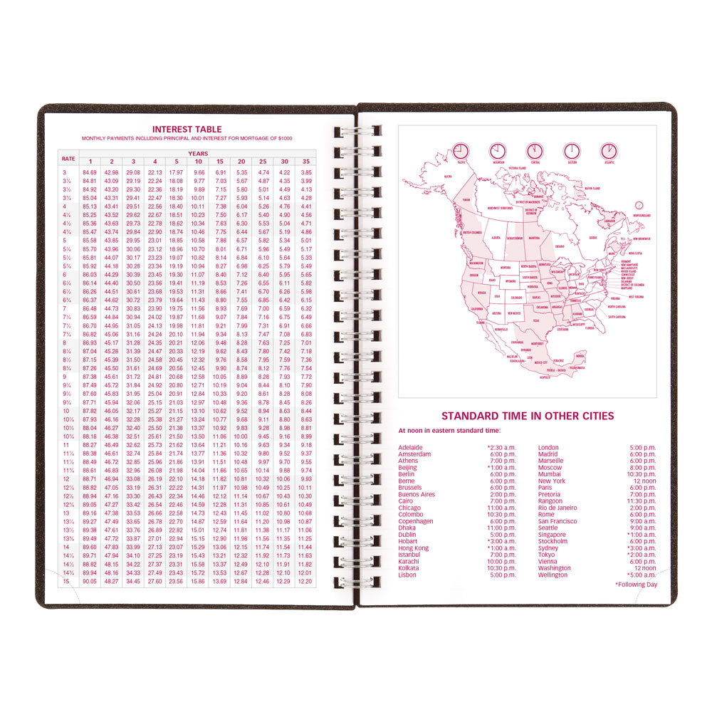 DuraFlex Weekly Appointment Book, 2027, English, Black CB75V.BLK-27 Brownline Canada