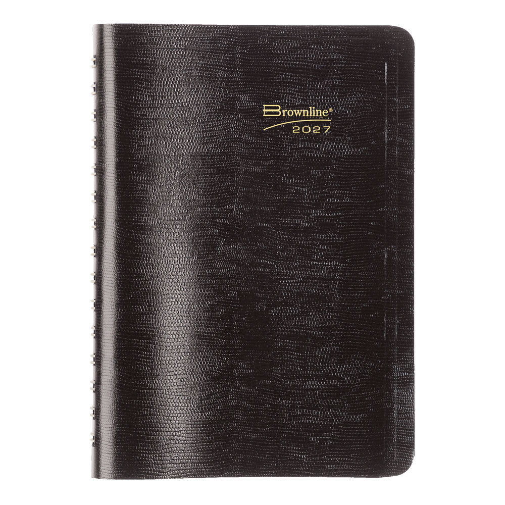 Essential Daily Appointment Book, 2027, English, Black CB800.BLK-27 Brownline Canada