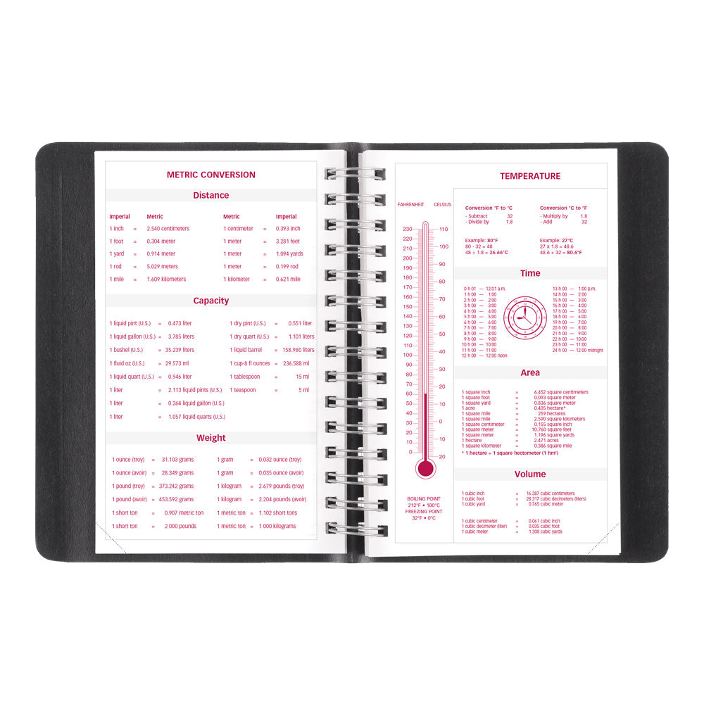 Essential Daily Appointment Book, 2027, English, Black CB800.BLK-27 Brownline Canada